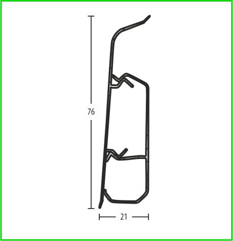 Плинтус GRACE QVANT- 02 Дуб мирум