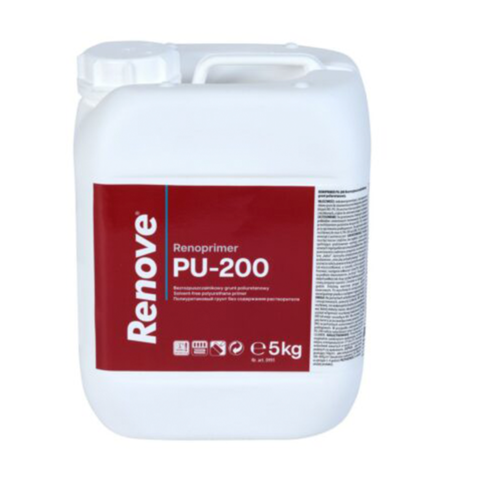 Renove Renoprimer PU 200 - однокомпонентная полиуретановая грунтовка без растворителя под паркет 5л
