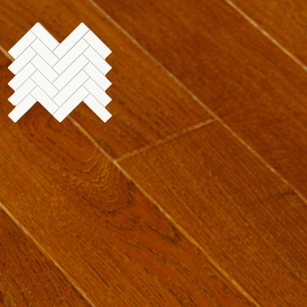 Паркетная доска массив Смолевичи - Дуб Ореховый Английская ёлка селект