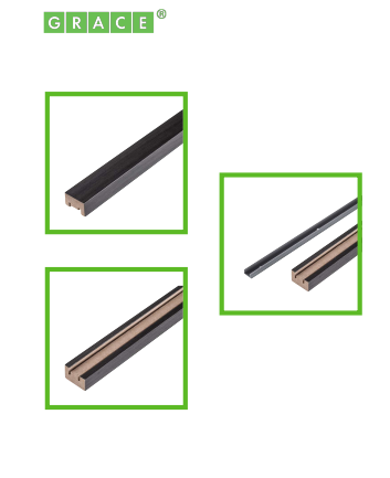 Финишная рейка для реечной панели Grace с монтажной планкой в комплекте (в ассортименте)